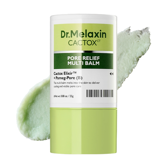 Dr.Melaxin Cactox Pore ReliefMulti Balm Stick - Zinc PCA &ADENOSINE Cooling & De-Puffing Face Balm for EnlargedPores & Puffy Skin, PoreMinimizing with Cactus Extract,Korean Skincare,
