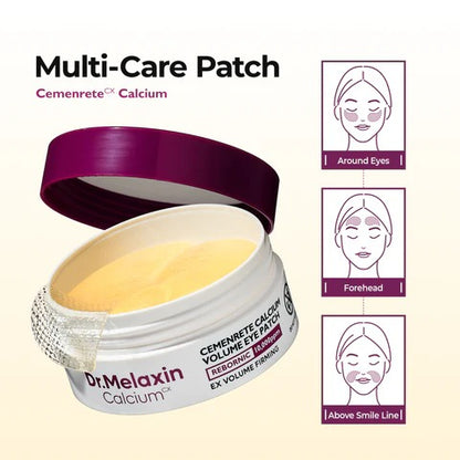 Dr.Melaxin Cemenrete CalciumVolume Eye Patch for SaggingUnder Eye Skin, Eye Mask Carefor Wrinkles, Puffy Eyes & DarkCircles (6OPatches)