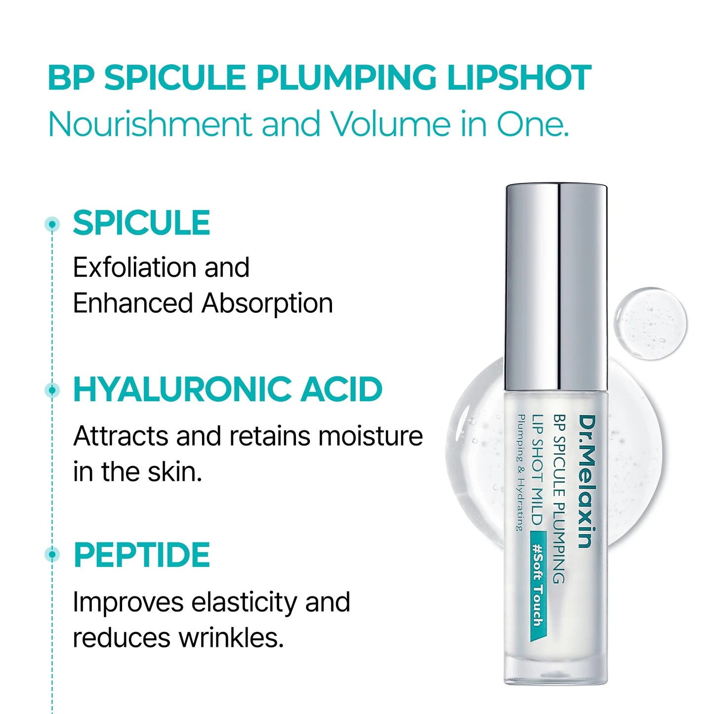 Click to see full view Dr.MelaxinBP Spicule Plumping Lip ShotMaxi - Microneedle Lip Plumperfor Fuller Lips &amp; SmoothTexture, Hyaluronic Acid &amp;Peptides for Volume &amp; Fine LineCare, Korean Lip Treatment