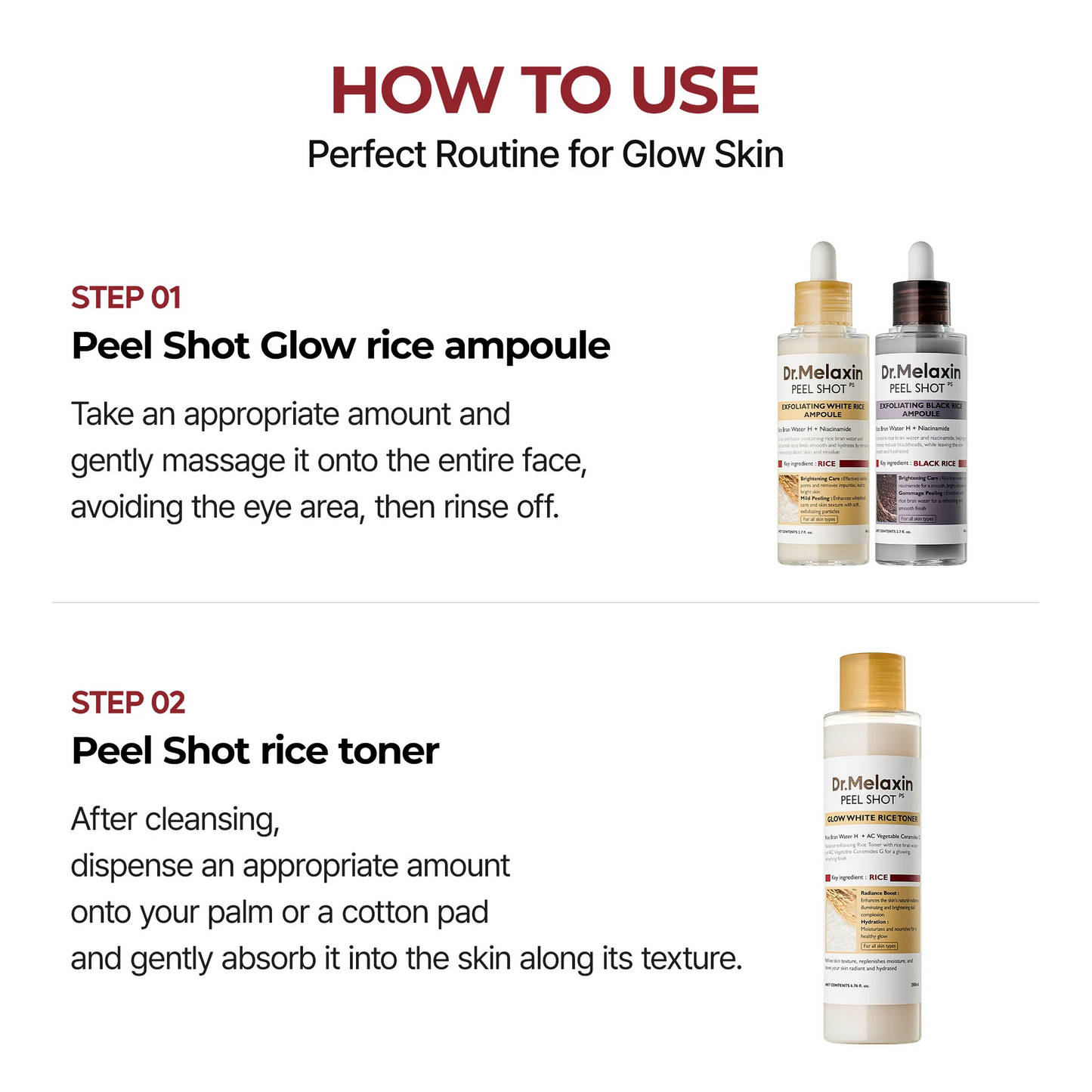 Peel Shot Exfoliating Glow RiceLine