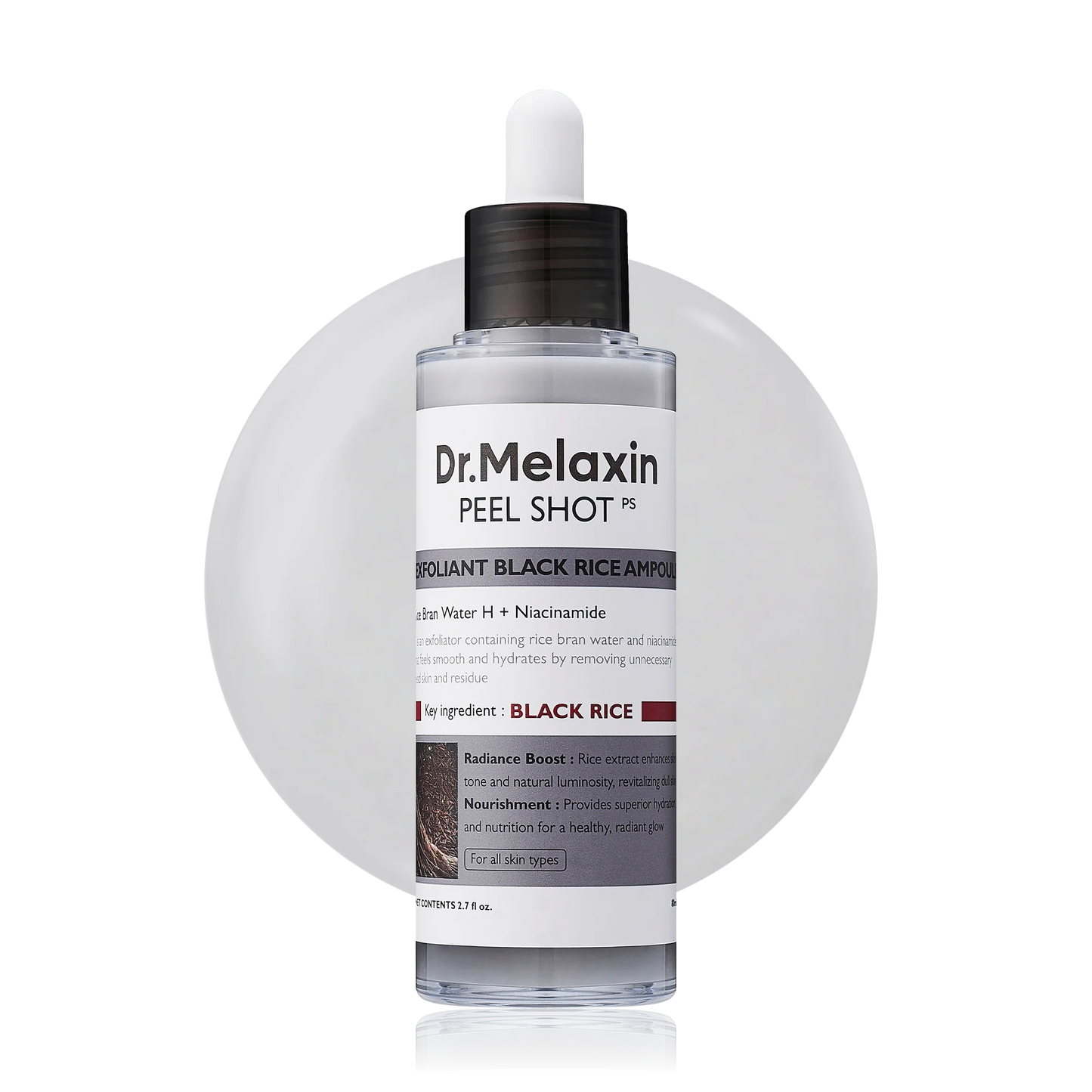 Dr.Melaxin Peel Shot Glow RicePeeling Ampoule Duo DailySoftExfoliating Face and BodyScrub Dead SkinCellsBlackhead Remover for AllSkin Types korean skin care